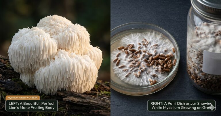 lion's mane mushroom fruiting body
