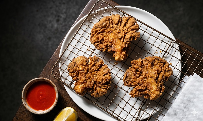 oyster mushroom fried chicken