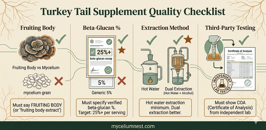 turket tail supplement checklist