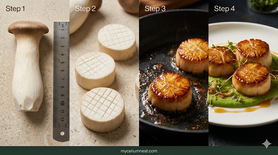 king oyster scallop preparation step by step