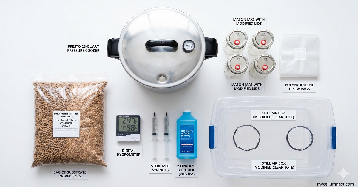 mushroom growing supplies