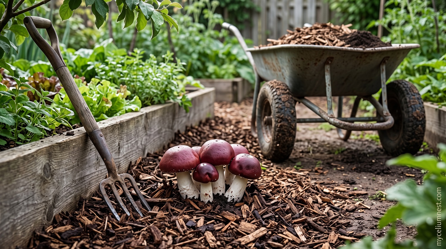 grow wine cap mushrooms
